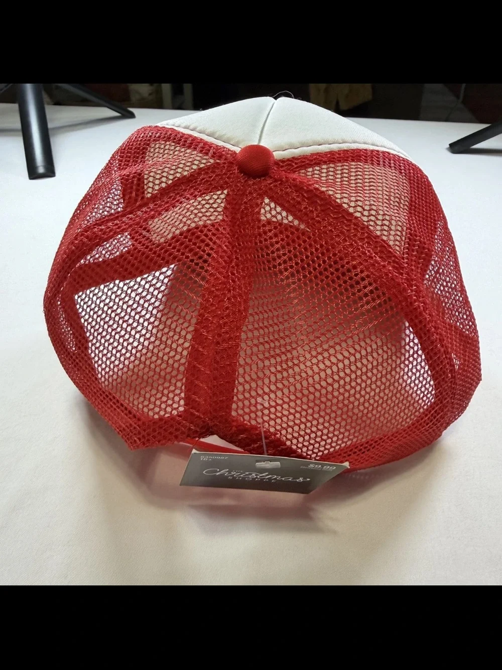 Red and White Bow Trucker Hat - Unbranded